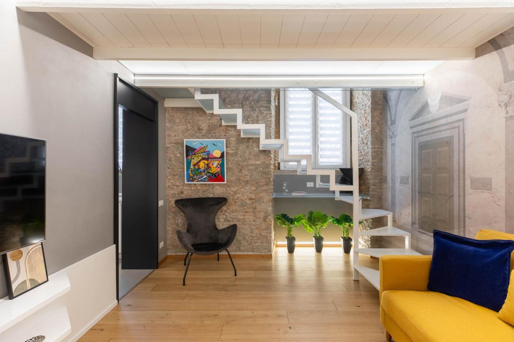 Ferienwohnung Iflat Glass And Stone Loft Rom Exterior foto