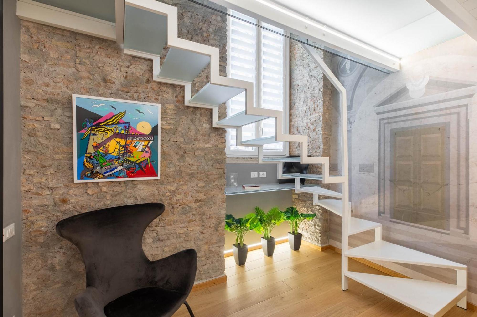 Ferienwohnung Iflat Glass And Stone Loft Rom Exterior foto