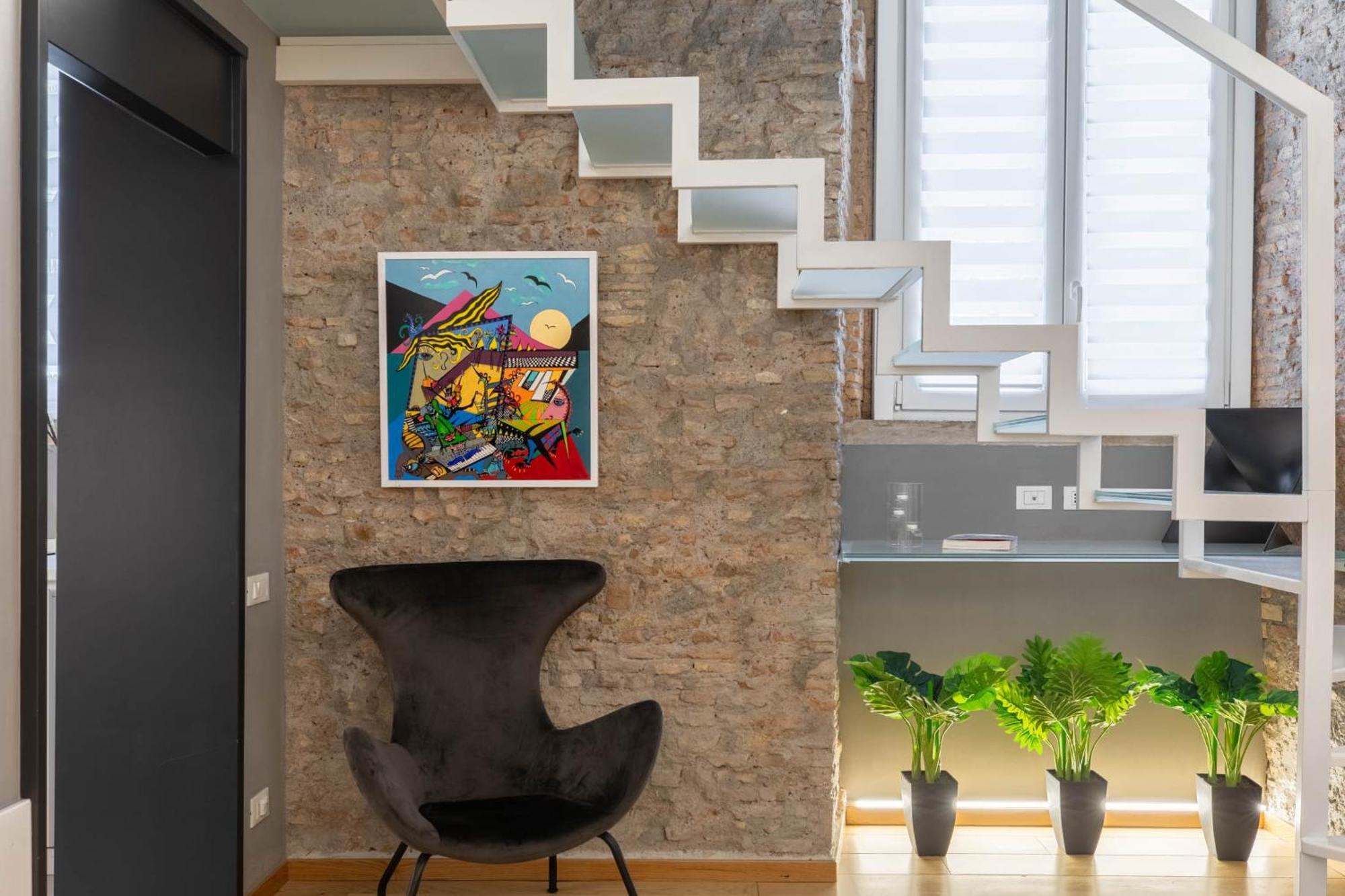 Ferienwohnung Iflat Glass And Stone Loft Rom Exterior foto